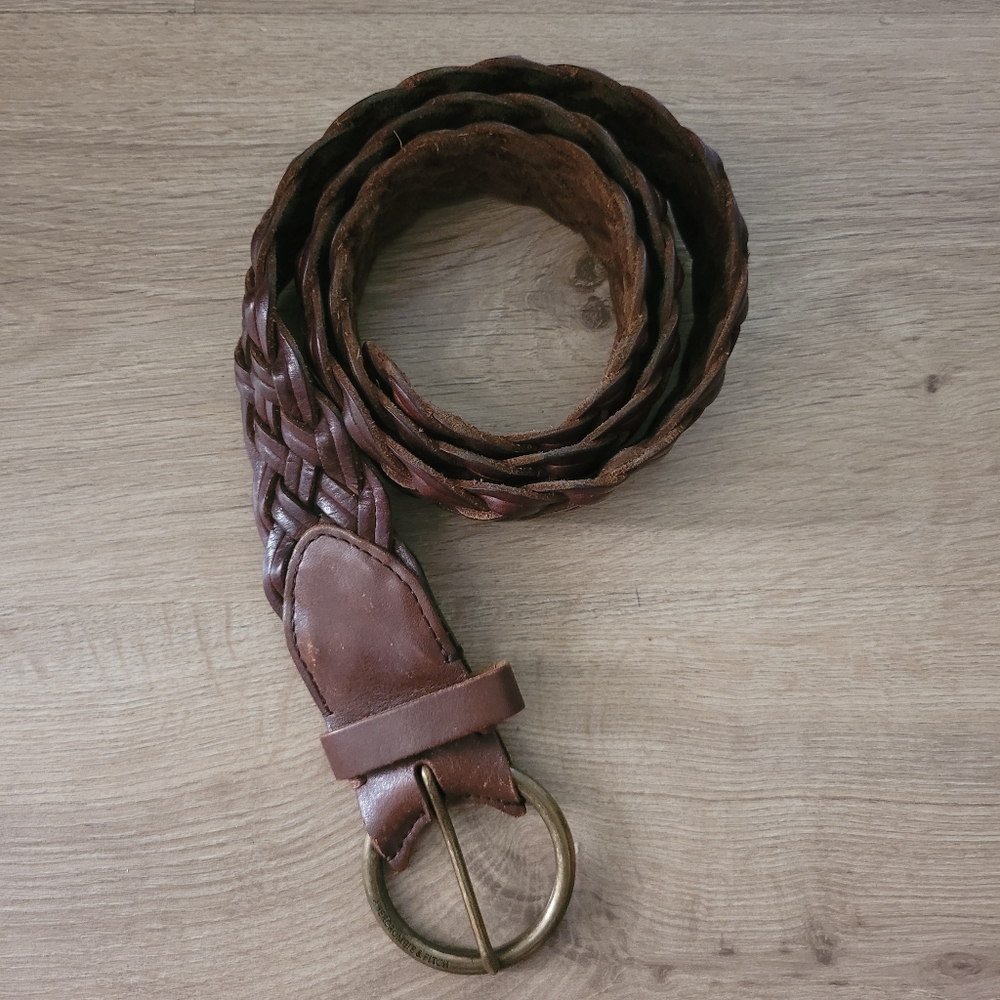 Abercrombie & Fitch Woven Leather Belt